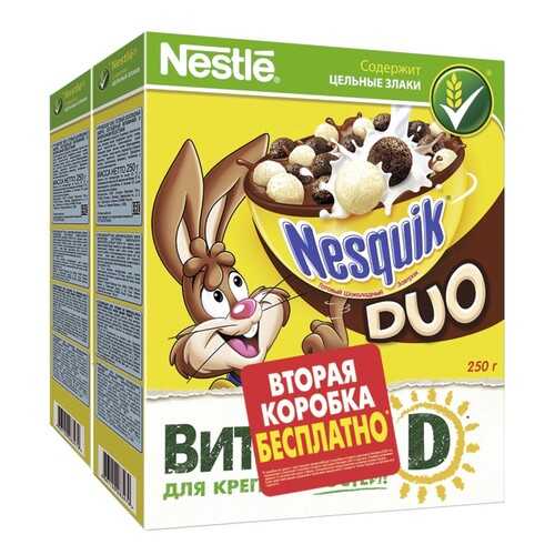 Готовый шоколадный завтрак Nesquik Duo обогащенный витаминами и минеральными веществами в Окей