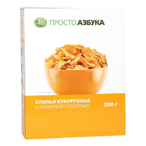 Хлопья кукурузные Просто Азбука Корн Флейкс 300 г в Окей