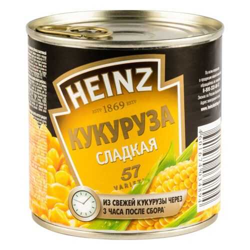 Кукуруза Heinz сладкая 340 г в Окей