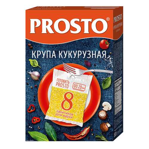 Крупа кукурузная Prosto в пакетиках 8*62.5 г 500 г в Окей