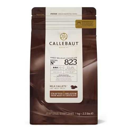 Шоколад молочный Callebaut 33.6% какао (823-RT-U68) 1 кг в Окей