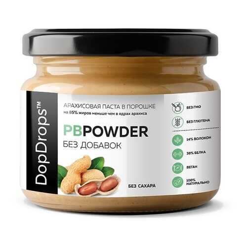 Паста Арахисовая в порошке DopDrops PBPowder высокобелковая 120 г в Окей