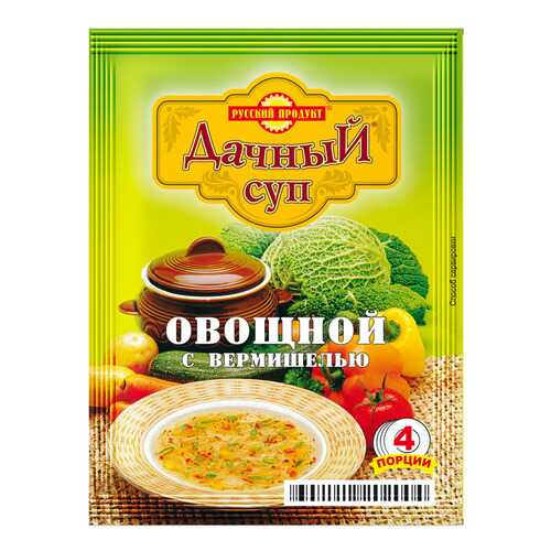 Суп дачный Русский Продукт овощной с вермишелью варочный 60 г в Окей