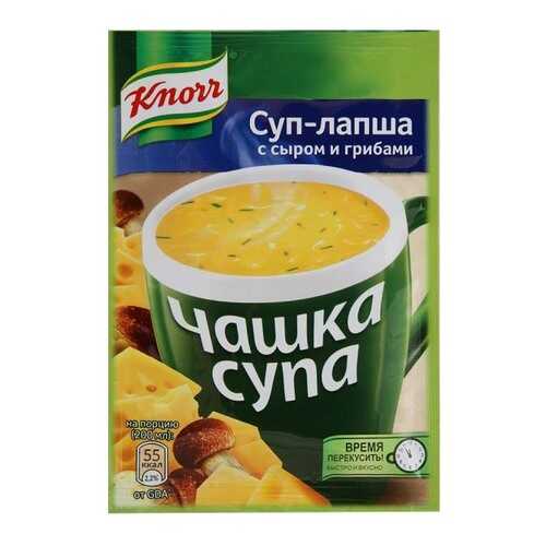 Суп-лапша Knorr чашка с сыром и грибами сухая смесь 15.5 г в Окей