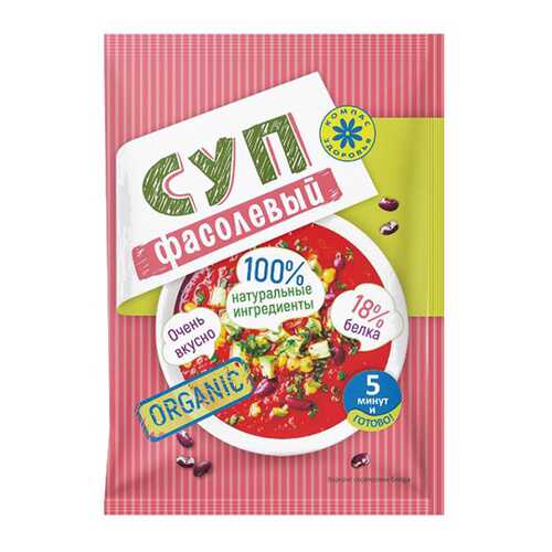 Суп-пюре Фасолевый Компас здоровья 30 г в Окей