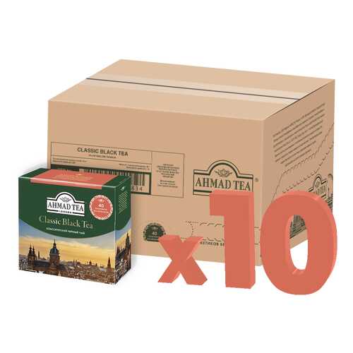 Чай Ahmad Tea «Классический», чёрный, в пакетиках без ярлычков, 40х2г в Окей