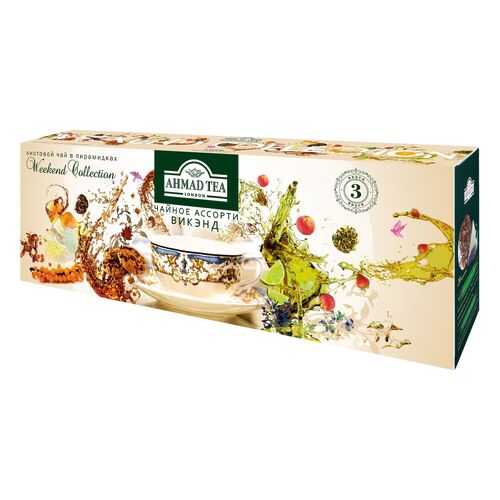 Чай Ahmad Tea Weekend Collection листовой чай в пирамидках 3*20*1.8 г в Окей