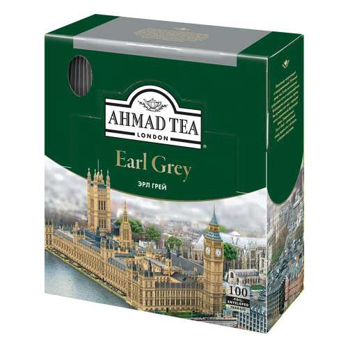 Чай черный Ahmad Tea earl grey 100 пакетиков в Окей