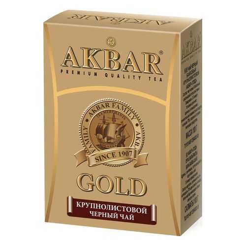 Чай черный Akbar gold крупнолистовой 100 г в Окей