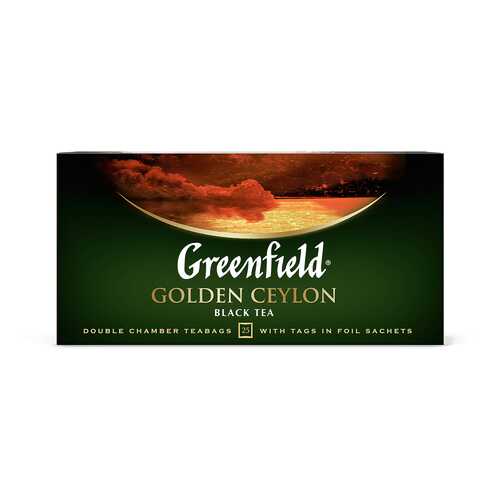 Чай черный Greenfield Golden Ceylon 25 пакетиков в Окей