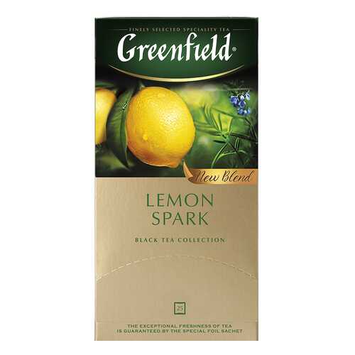 Чай черный Greenfield Lemon Spark 25 пакетиков в Окей