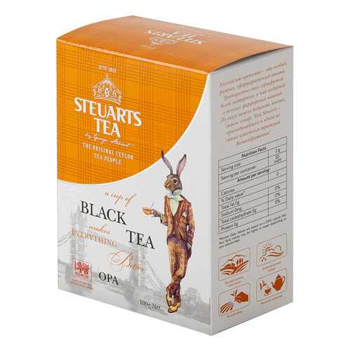 Чай черный листовой Steuarts black tea OPA 100 гр в Окей