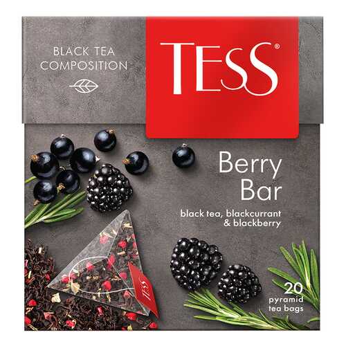 Чай черный Tess Berry Bar 20 пакетиков в Окей