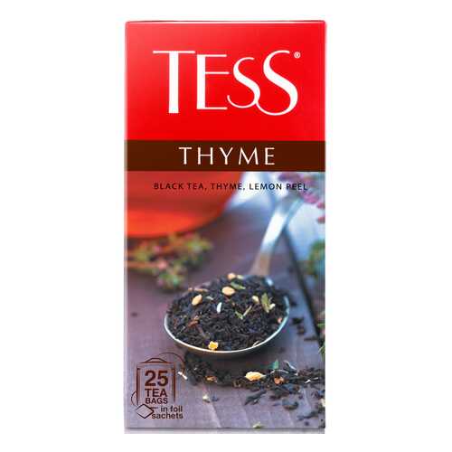 Чай черный Tess Thyme 25 пакетиков в Окей