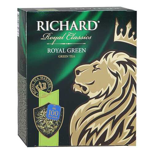 Чай зеленый Richard royal green 100 пакетиков в Окей