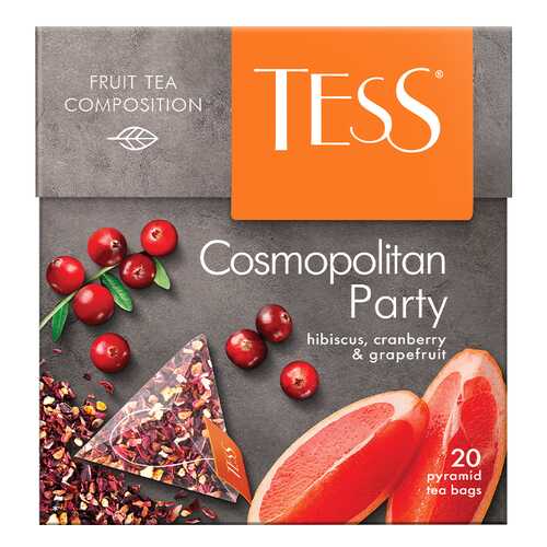 Чайный напиток в пирамидках Tess Cosmopolitan Party 20 пакетиков в Окей