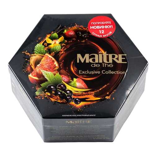 Набор чая Maitre de the exclusive collection 12 вкусов 120 г в Окей