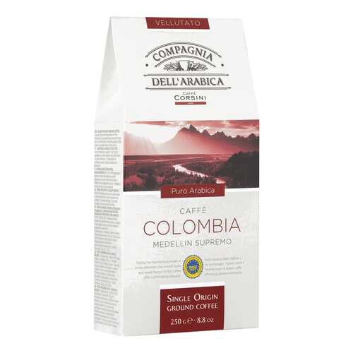 Кофе Dell Arabica Puro Arabica Colombia Medellin Supremo 250г карт/пачка молотый в Окей