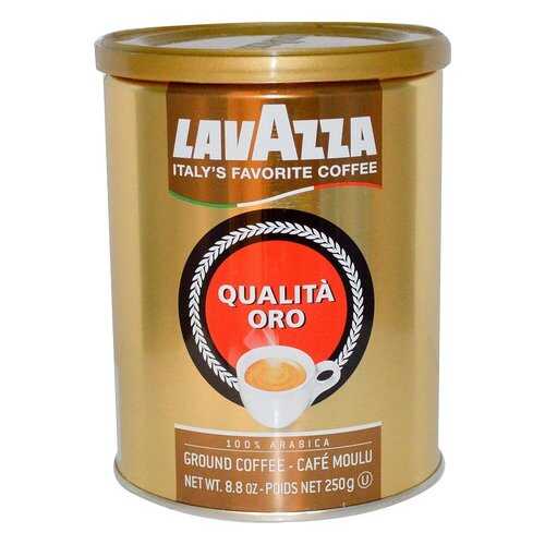 Кофе Lavazza Qualita Oro молотый в жестяной банке 250 г в Окей