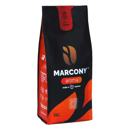 Кофе Marcony AROMA со вкусом вишни в зёрнах 200 г в Окей