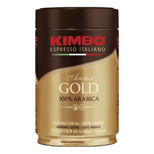 Кофе молотый Kimbo aroma gold arabica 250 г в Окей