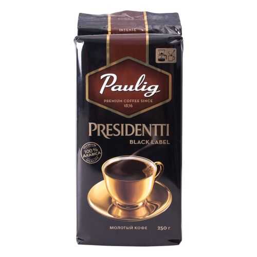 Кофе молотый Paulig presidentti black label 250 г в Окей