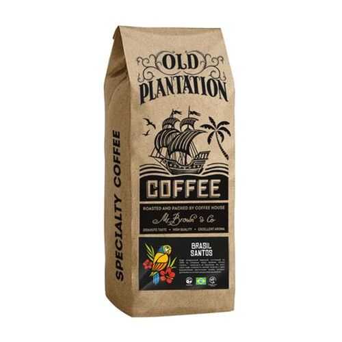 Кофе Old Plantation Specialty Coffee Brasil Santos в зернах 250 г в Окей