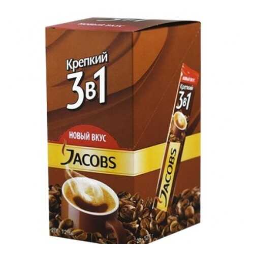 Кофе растворимый Jacobs 3в1 крепкий 24*12 г в Окей