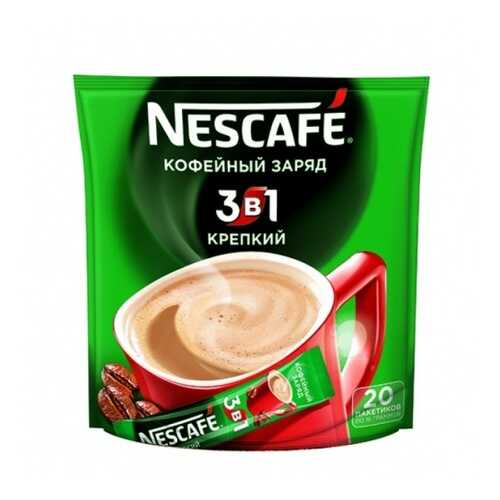 Кофейный напиток растворимый Nescafe 3в1 крепкий 16 г 20 пакетиков в Окей