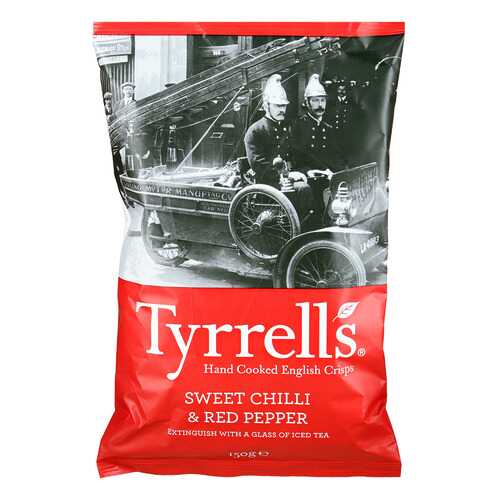 Чипсы Tyrrells с красным перцем и перцем чили 150г в Окей