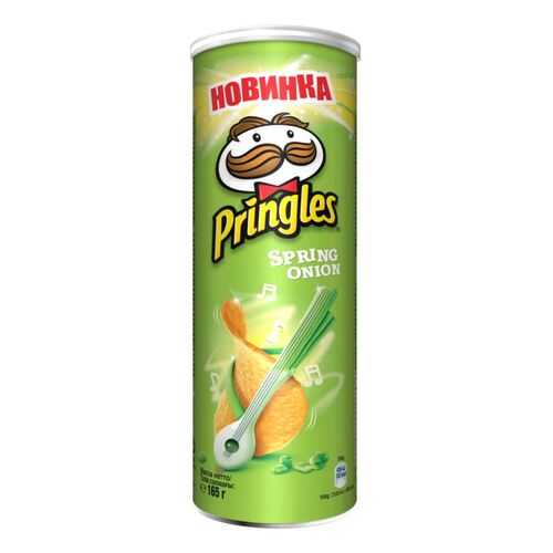 Картофельные чипсы Pringles зеленый лук 165 г в Окей