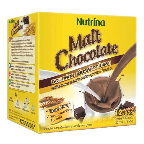 Напиток шоколадный Nutrina instant malt chocolate сублимированный 20 г 12 штук в Окей