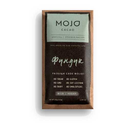 Горький шоколад 72% Mojo Cacao с шоколадно-ореховой пастой со вкусом фундук в Окей