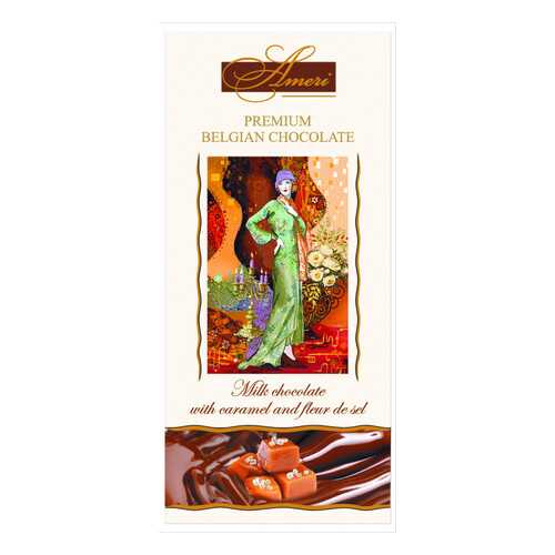 Шоколад Ameri Milk Chocolate with Caramel and Fleur de Sel 31% Cocoa 100 г в Окей