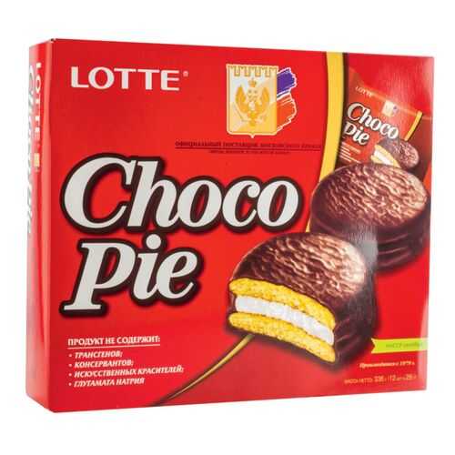 Пирожное choco pie Lotte 336 г в Окей