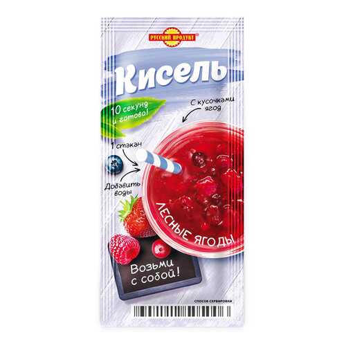 Кисель моментального приготовления Лесные ягоды 25г/25 шт в коробке в Окей